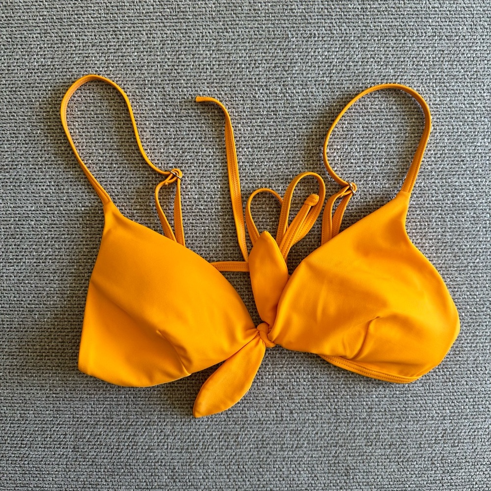 Vibrant Orange Bikini Top
